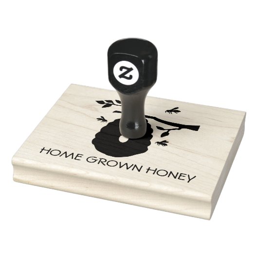 ZUHAUSE GROWN HONEY | Honey Business Gummistempel (Stempel)