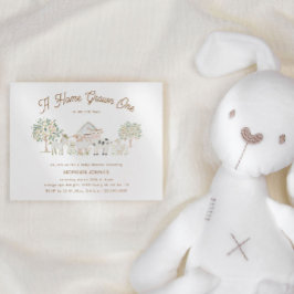 Zuhause Grown Süsse Babydusche Einladung