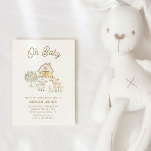 Zuhause Grown Süsse Babydusche Einladung