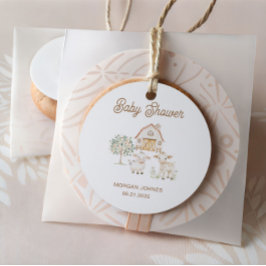 Zuhause Grown Süsse Babydusche Runder Aufkleber