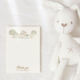 Zuhause Grown Süsse Kinderdusche Danke Karte