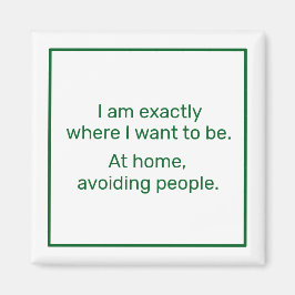 Zuhause (grün) magnet