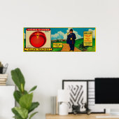 Zuhause Guard Peach LabelMansfield, OH Poster (Heimbüro)