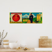 Zuhause Guard Peach LabelMansfield, OH Poster (Küche)