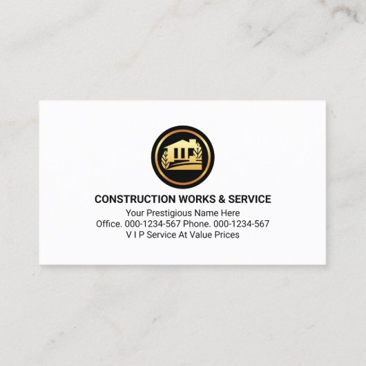 Zuhause Hammer Handyman Signage Visitenkarte (Rückseite)