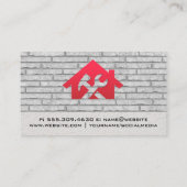 Zuhause Hammer-Wrench-Symbol | Background Visitenkarte (Rückseite)