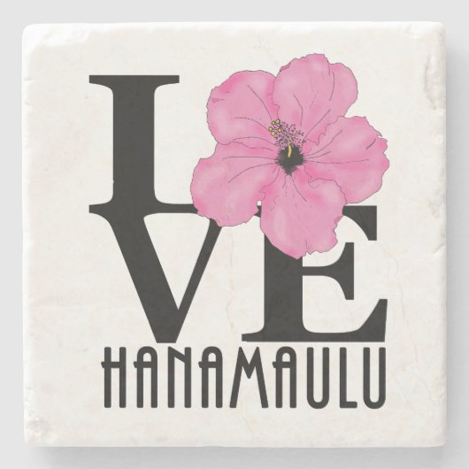 ZUHAUSE Hanamaulu Hawaii Steinuntersetzer (Vorderseite)