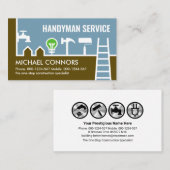 Zuhause Handyman Gebäude Border Visitenkarte (Vorne/Hinten)