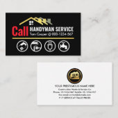 Zuhause Handyman Services aufrufen Visitenkarte (Vorne/Hinten)