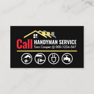 Zuhause Handyman Services aufrufen Visitenkarte