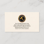 Zuhause Handyman Tools Silhouette Visitenkarte (Rückseite)