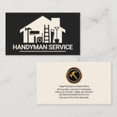 Zuhause Handyman Tools Silhouette Visitenkarte (Vorne/Hinten)