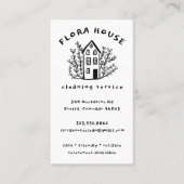 Zuhause Handzeichen für Reinigungsservice Visitenkarte (Vorderseite)