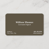 Zuhause / Hausversicherungskarte Visitenkarte (Rückseite)