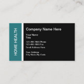 Zuhause Health Agency Design Visitenkarte (Vorderseite)