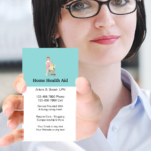 Zuhause Health Aid Business Cards Visitenkarte