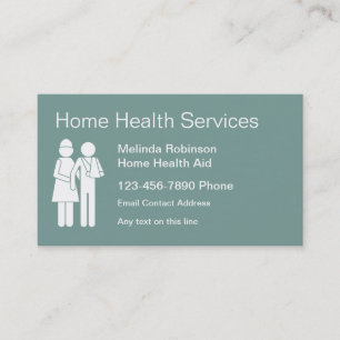 Zuhause Health Aide Business Cards Visitenkarte