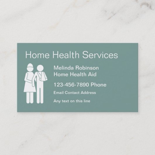 Zuhause Health Aide Business Cards Visitenkarte (Vorderseite)