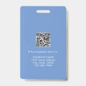 Zuhause Health Aide Certified Nurse Aide Foto ID Ausweis (Rückseite)