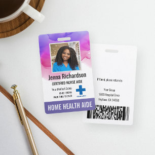 Zuhause Health Aide / Certified Nurse Aide Foto ID Ausweis