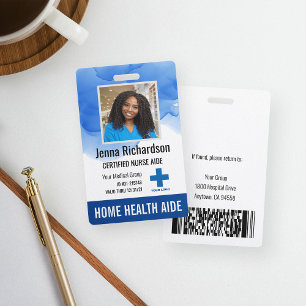 Zuhause Health Aide / Certified Nurse Aide Foto ID Ausweis
