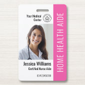 Zuhause Health Aide Certified Nurse Aide Foto ID Ausweis