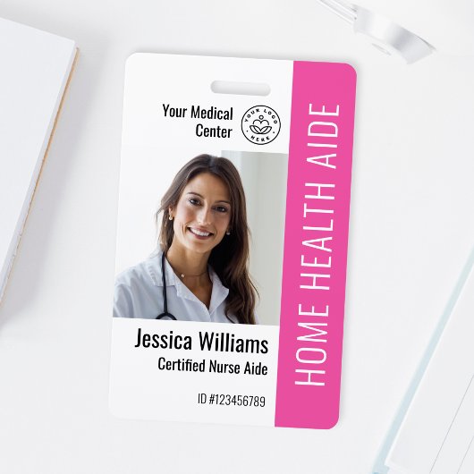 Zuhause Health Aide Certified Nurse Aide Foto ID Ausweis