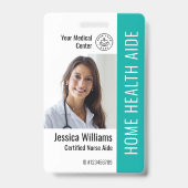 Zuhause Health Aide Certified Nurse Aide Foto ID B Ausweis (Front)
