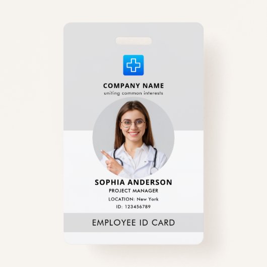 Zuhause Health Aide Certified Nurse Aide Foto ID B Ausweis (Vorderseite)