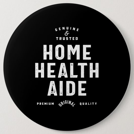 Zuhause Health Aide Job Title Gift Button (Vorderseite)