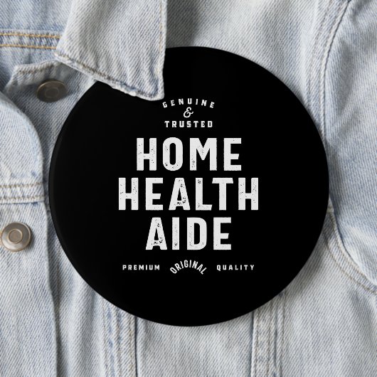 Zuhause Health Aide Job Title Gift Button (Beispiel)