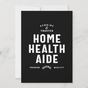 Zuhause Health Aide Job Title Gift Einladung