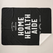 Zuhause Health Aide Job Title Gift Sherpadecke (Vorderseite (Horizontal))