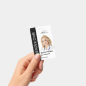 Zuhause Health Aide Medical Foto ID Black Ausweis (Handheld)