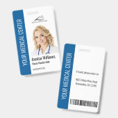 Zuhause Health Aide Medical Foto ID Blue Ausweis (Front & Back)