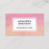 Zuhause Health Aide Nursing Medical Assistant CMA  Visitenkarte (Vorderseite)