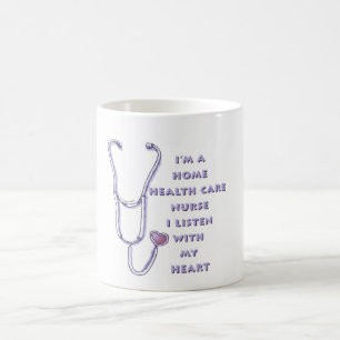 Zuhause Health Care Nurse Heart Kaffeetasse