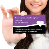 Zuhause Health Caregier Business Cards Visitenkarte