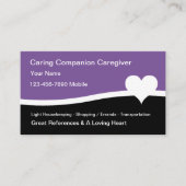 Zuhause Health Caregier Business Cards Visitenkarte (Vorderseite)
