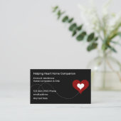 Zuhause Health Companion Business Cards Visitenkarte (Stehend Vorderseite)