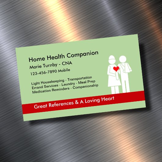 Zuhause Health Companion CNA Magnetische Visitenkarte