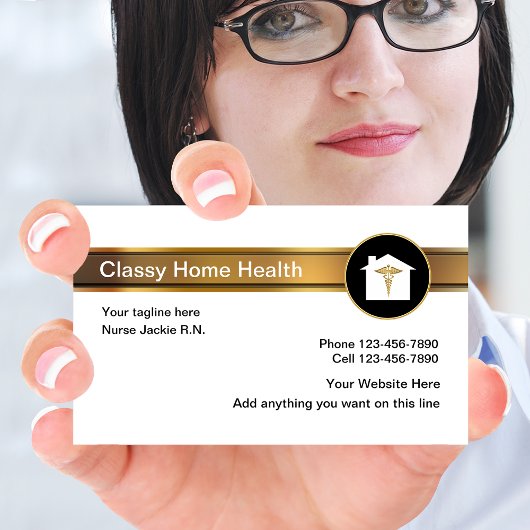 Zuhause Health Medical Business Cards Visitenkarte