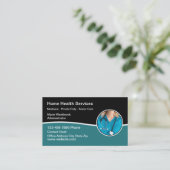 Zuhause Health Modern Medical Business Cards Visitenkarte (Stehend Vorderseite)