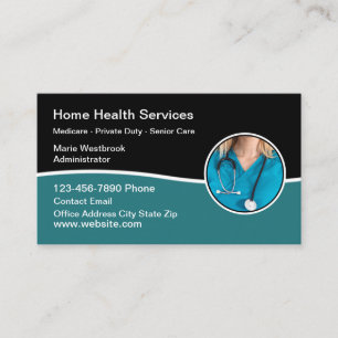 Zuhause Health Modern Medical Business Cards Visitenkarte