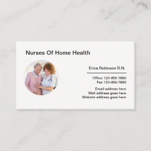 Zuhause Health Modern Nursing Business Cards Visitenkarte