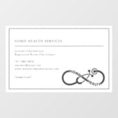 Zuhause Health Nurines Services Stethoscope Fensteraufkleber (Blatt)