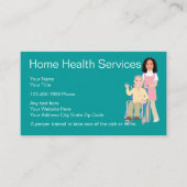 Zuhause Health Nurse Custom Face Visitenkarte (Vorderseite)