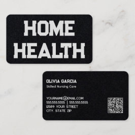 Zuhause Health Nurse Custom QR Visitenkarte