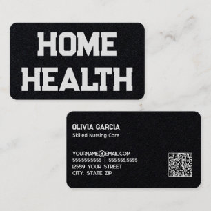Zuhause Health Nurse Custom QR Visitenkarte