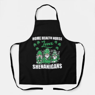 Zuhause Health Nurse St. Patrick's Day Schürze